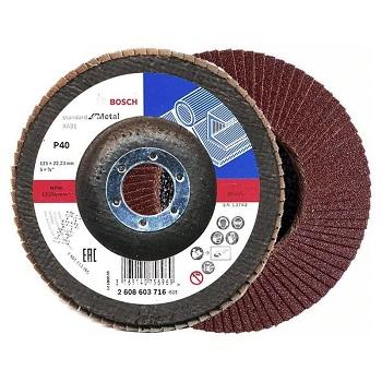 Bosch Pribor Brusni Lamelni Disk Za Metal 125Mm 60G Ravni X431