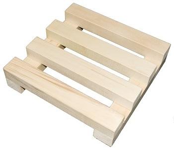 El Company Postolje drveno za cvijeće lakirano 25x25cm