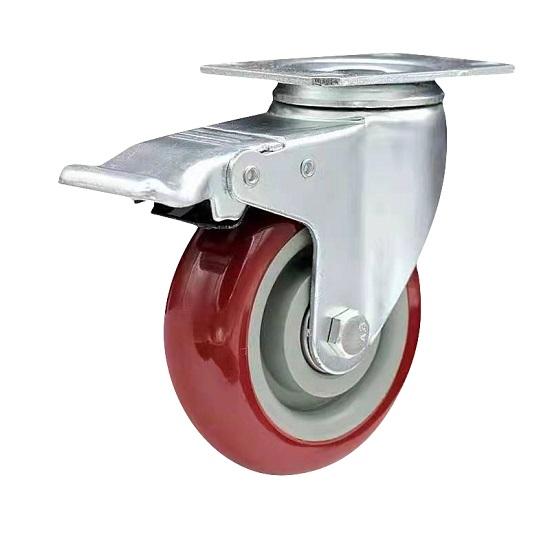 Bormann Točak Pvc Fi 125Mm,Nos.110Kg,Rotir. Ploča S Kočnicom Bht9018