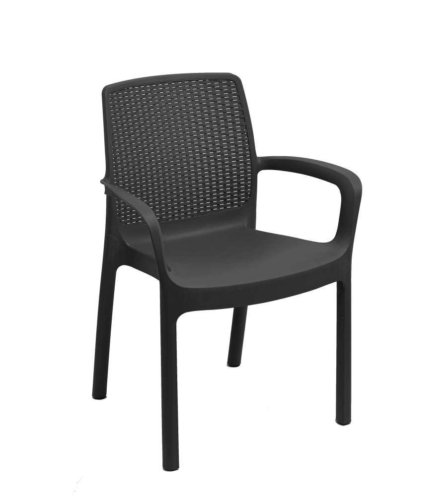 Papillon Stolica Plp Antracit Crni 61X54Xh82Cm