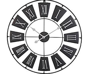 Koopman Zidni sat Fi70cm,metalni crni