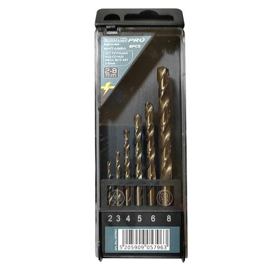 Bormann Burgije Za Metal Hss-Co 2-8Mm M35 U Setu 6 Kom Bht4824