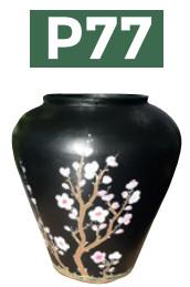 Baufixit Saksija Fiberstone Ručno Oslikana W30Xh60Cm20Kg P77-30-60