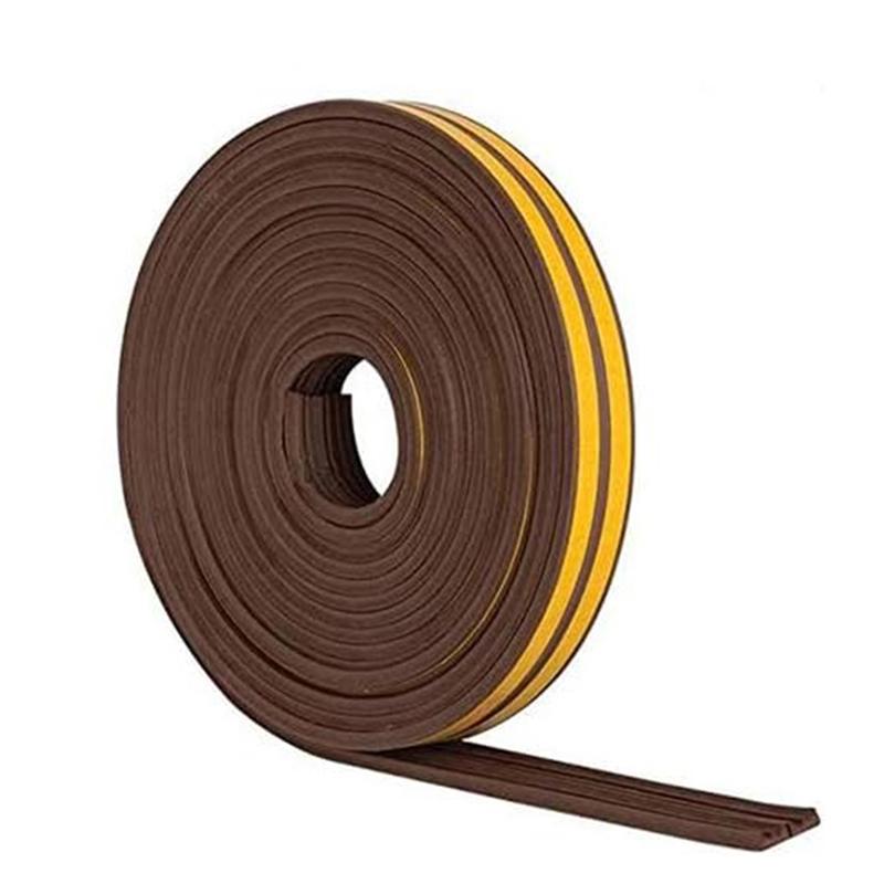 Dihtung za prozore i vrata samoljep E 9x4mm 6m braon BHT8524
