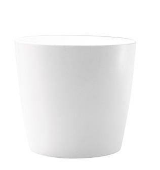 Saksija plastična 20xx18,5cm bijela 4,5L ROUND