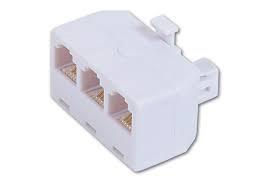 ELECTRONIC Telefonski adapter 1M/3Ž  6P/4C SS304