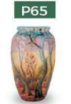 Baufixit Saksija Fiberstone Ručno Oslikana W30Xh60Cm12Kg P65-30-60