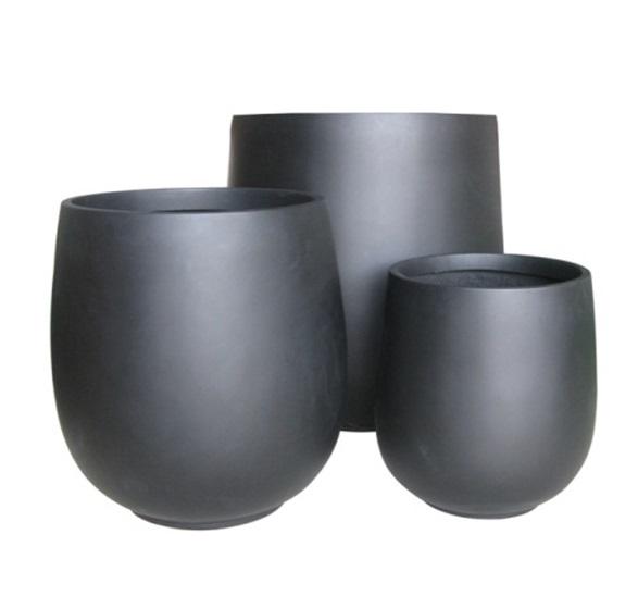 Chi-Na Arts Saksija Fiberglas L77Xw77Xh90Cm Matte Coffee