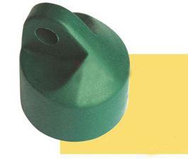 HEBEI METAL Glava podupirača stuba PVC 34mm BP002,zelena RAL6005