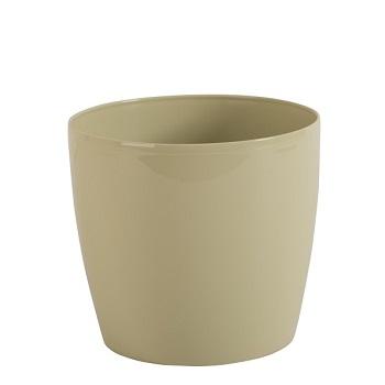 Saksija plastična 24,5xx22,5cm sifkasto zelena 9L ROUND