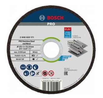 BOSCH PRIBOR Rezna ploča za inox 115x1mm Standard ravna AS46T