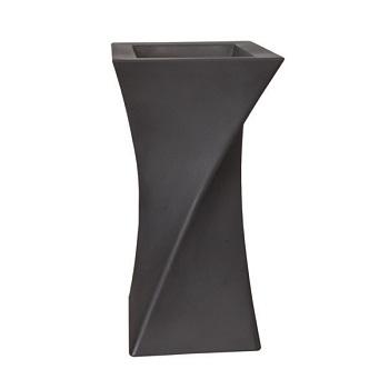 Nuova Pasquini E Bini Žardinjera 40x40cm H80/20cm TRIANGOLO Anthracite