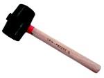 MAURER Čekić gumeni crni sa drvenom drškom 60mm