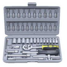 MAURER Ključevi nasadni prihvat 1/4" 413mm u PVC kutiji 46kom