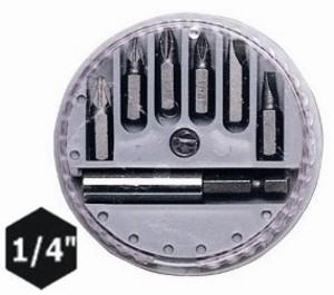 MAURER Bit nastavaci krstastopljosnati sa držačem 1/4" set 7kom