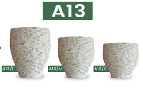 Baufixit Saksija Fiberstone Mozaik W44Xh62Cm23Kg A13M-44-62