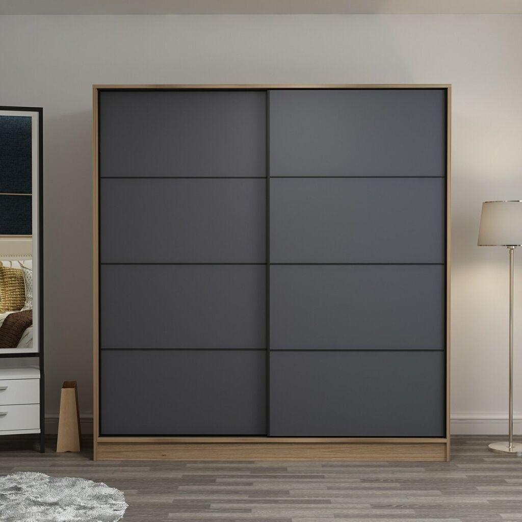 Hanah Home Ormar Kale-7163, 220x210x60 cm, Antracit