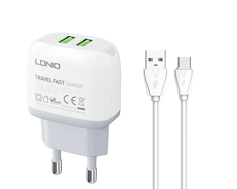 Ldnio Q229 USB/TIP C QC3.0 20W punjač + kabl Tip C