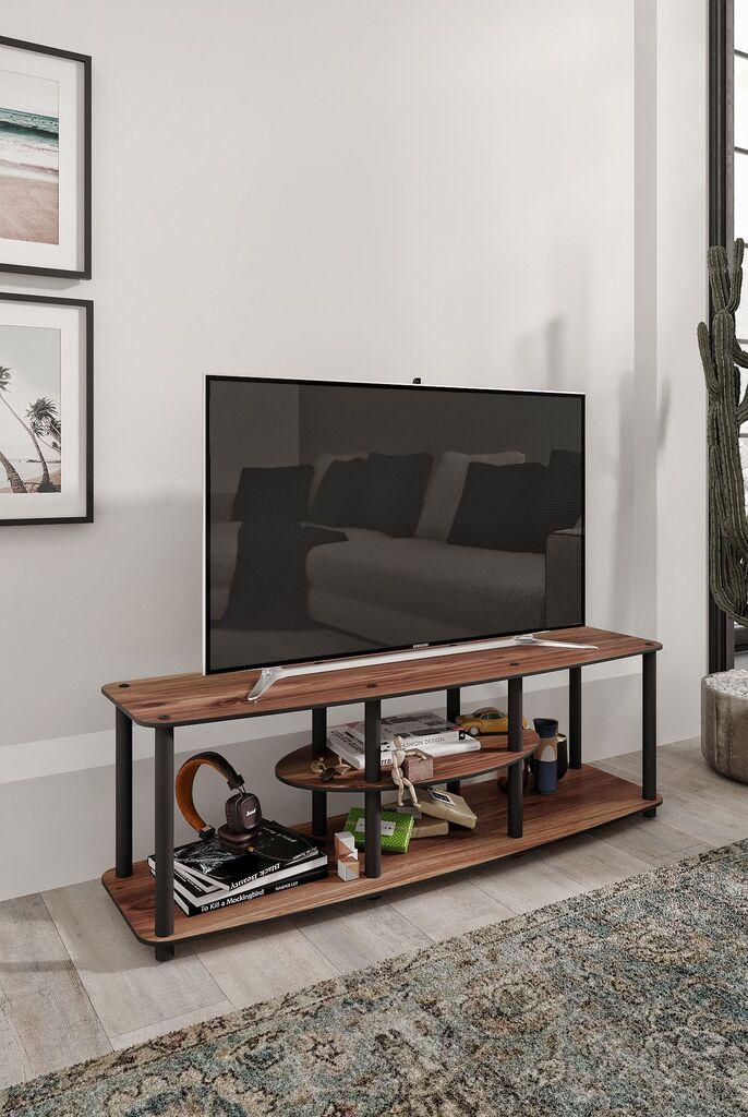 Hanah Kućna TV komoda Puno drvo, 120x35x38 cm, Orah