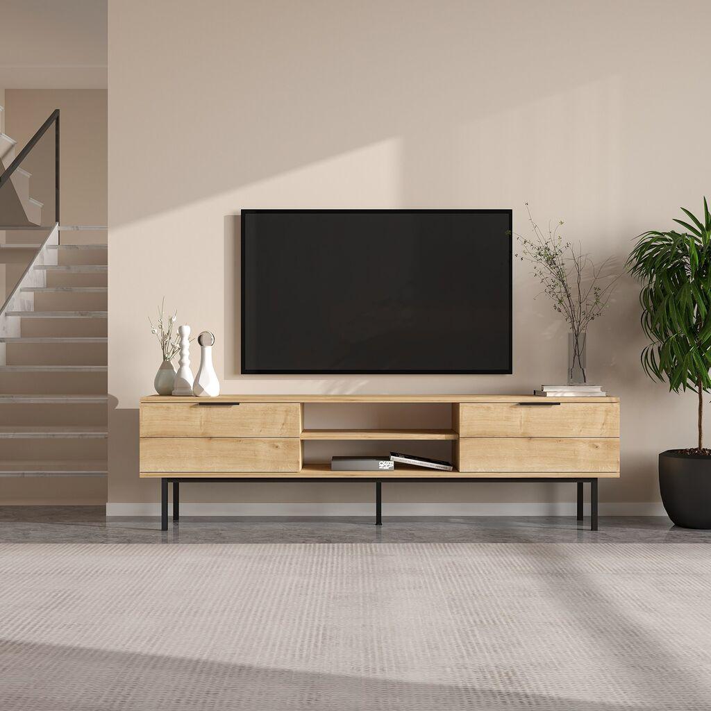 Hanah Home TV komoda Paul, 180x50x29.6 cm, Hrast