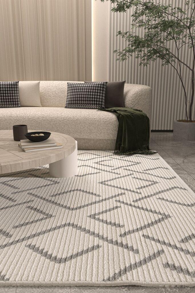 Conceptum Hypnose tepih Vetrina 3609, 100x400 cm, krem-siva
