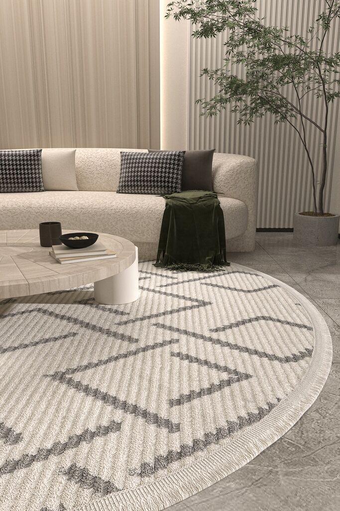 Conceptum Hypnose tepih Vetrina 3609, V120 cm, krem-siva