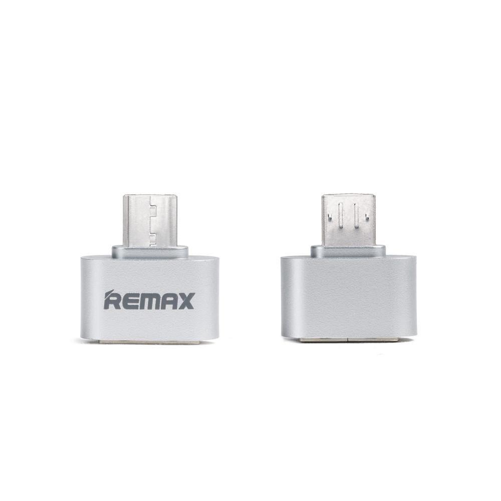 Remax RMM-018 Micro USB OTG adapter, Sivi