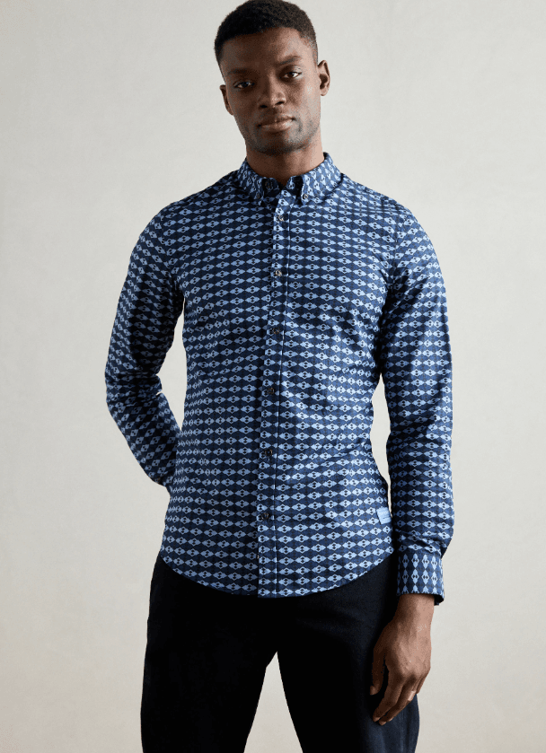 Scotch & Soda Muške Košulje FW25MRSS181244410, Plava