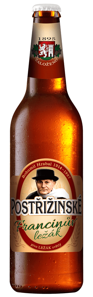 Pivo Postrižinske Francinuv lager 5% alc. 500 ml staklo 10 kom.