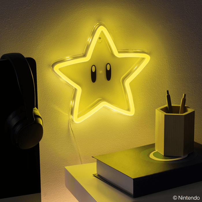 Lampa Paladone - Super Mario - Super Star Wall Mountable LED Neon Light