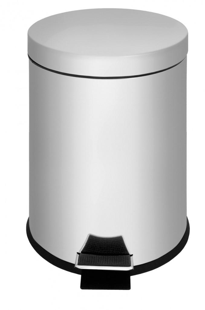 MINOTTI Kanta za otpatke  5L okrugla hrom