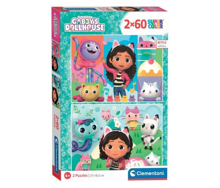 Igračka Clementoni puzle  2x60 Gabby's dool house