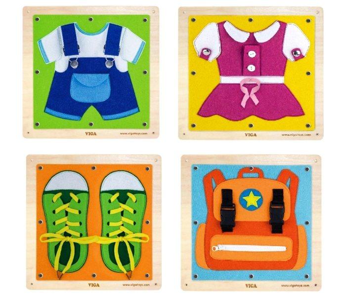 Master Igračka Master drveni pano set za oblačenje