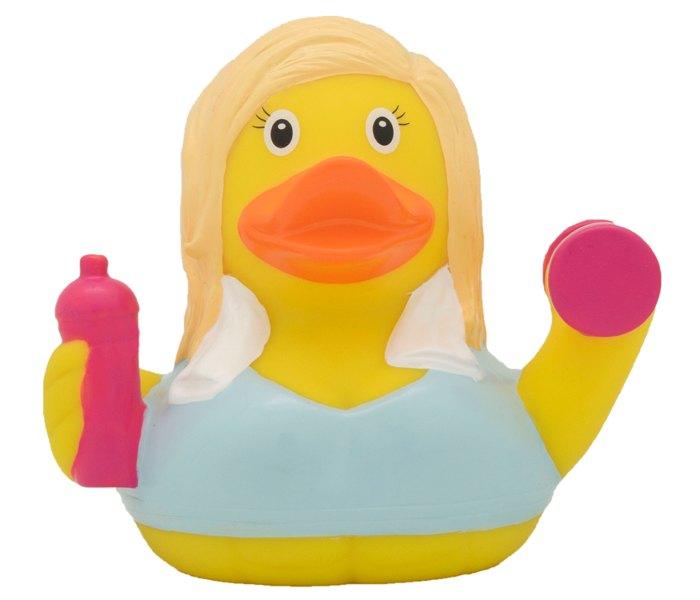 Gumena igračka Lilalu patka za kupanje fitnes