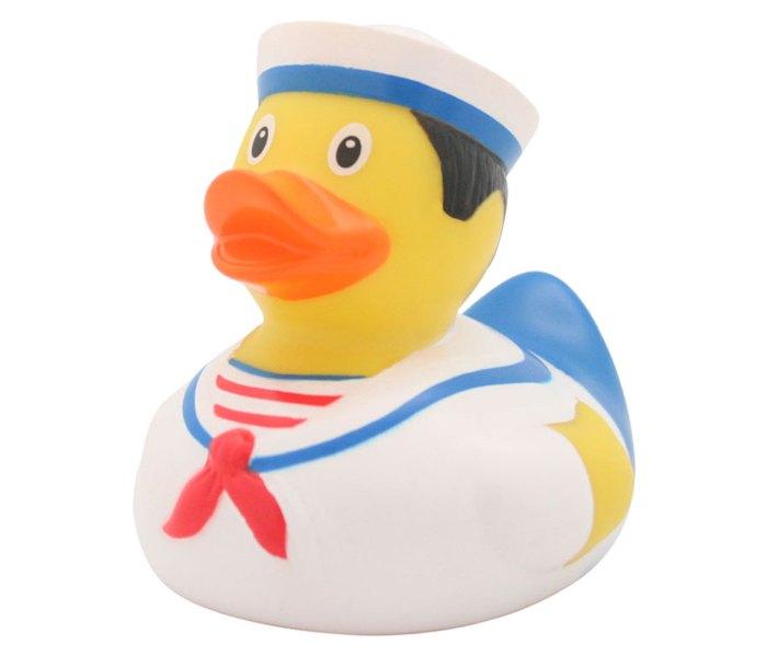 Gumena igračka Lilalu patka za kupanje mornar