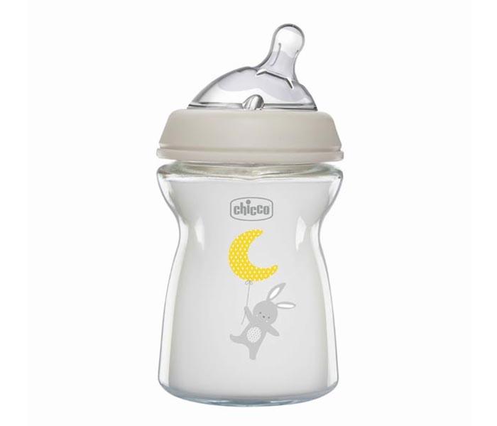 Flasica natural feeling staklena silikon 250 ml 0+0%bpa