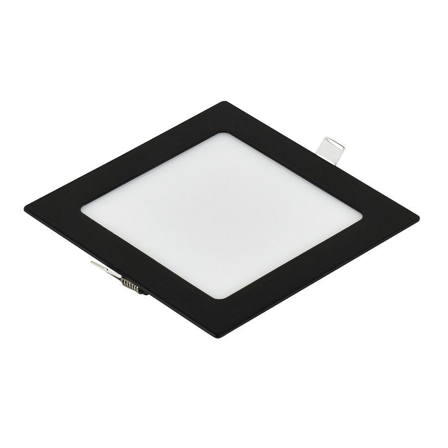 E-light LED panel 24W, Kvadratni, Ugradni, 3000K, Crni