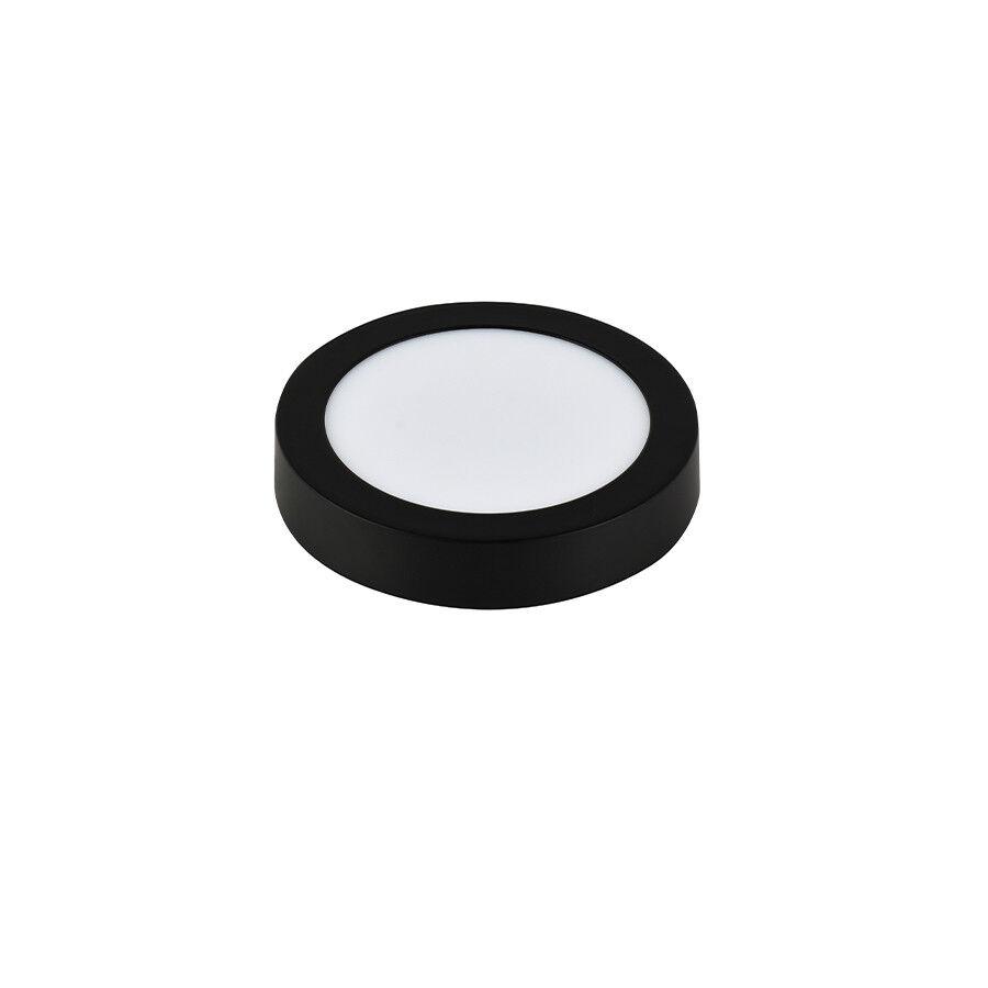 E-light LED panel 12W, Okrugli, Nadgradni, 6500K, Crni