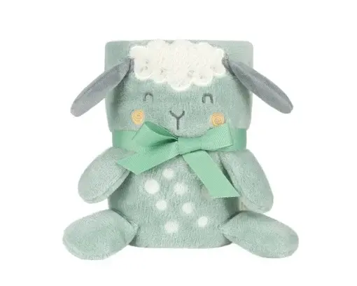 KikkaBoo Prekrivač za bebe 3D Sleepy Sheep, Zeleni
