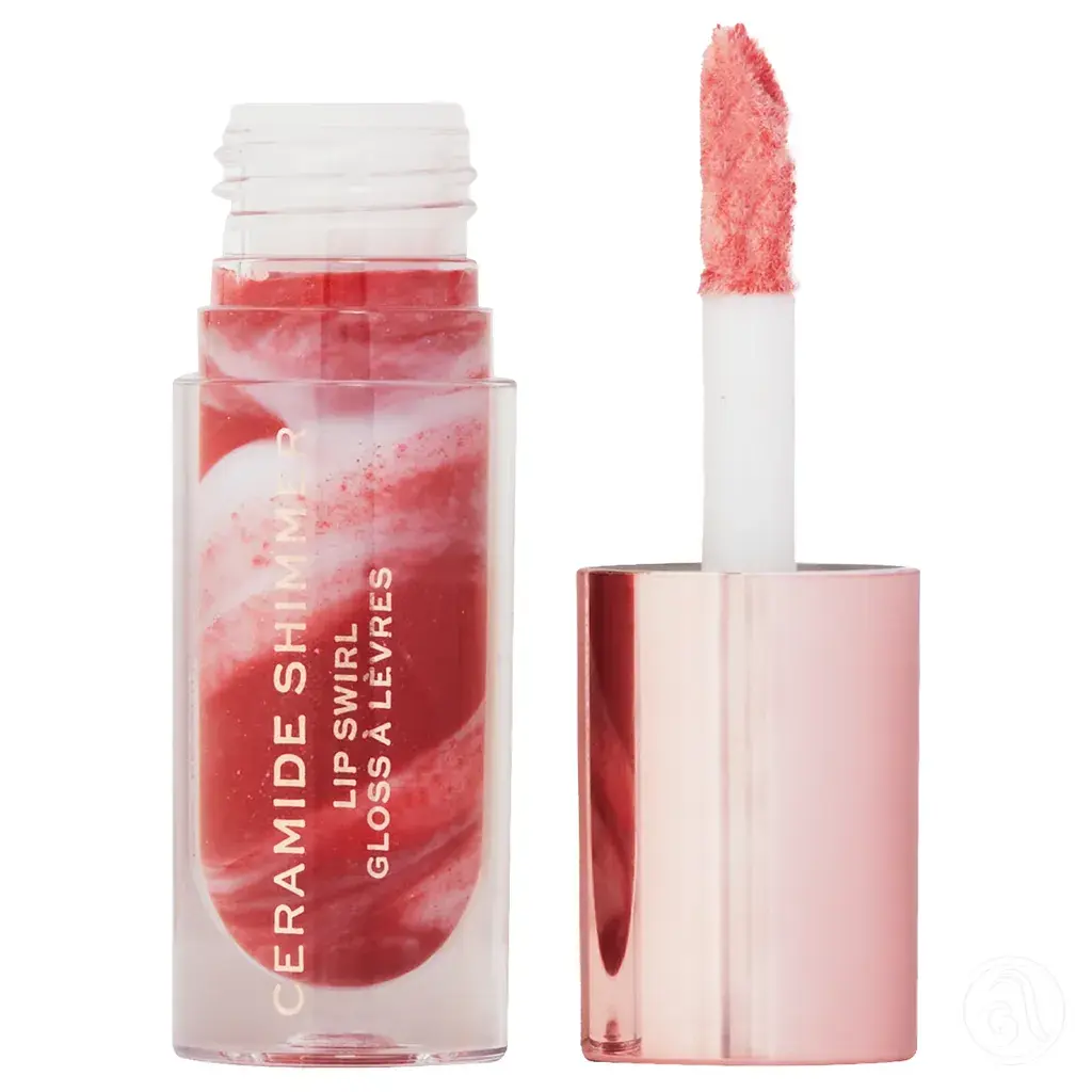 Revolution Sjaj za usne Ceramide Lip Swirl Out Out Red, 4.5 ml