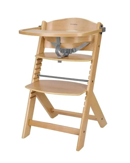 KikkaBoo Hranilica za bebe Nordy, Drvena, Krem