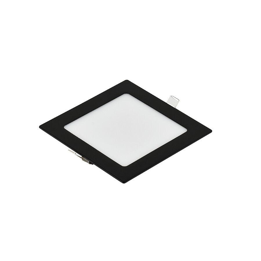 E-light LED panel 6W, Kvadratni, Ugradni, 4000K, Crni