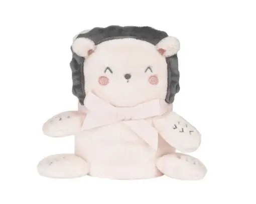 KikkaBoo Prekrivač za bebe 3D Hedge-hugs, Roze