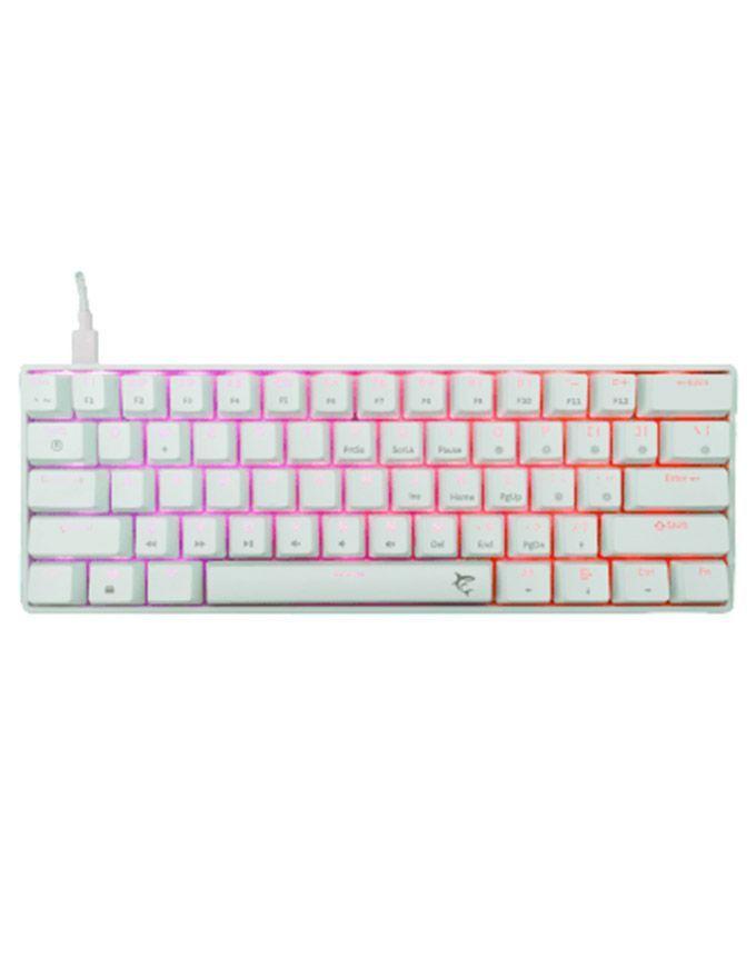 Tastatura White Shark - Shinobi 2 - White - Red switch