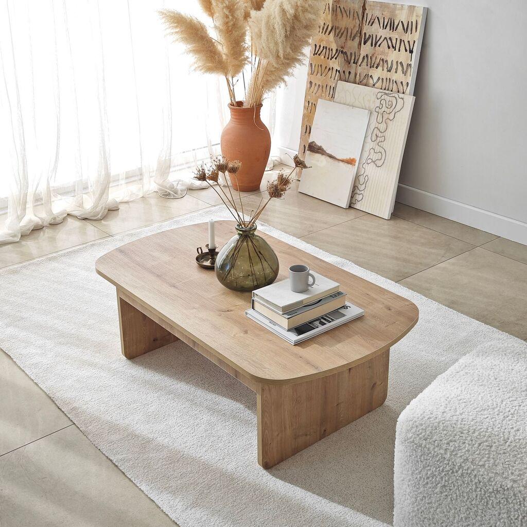 Hanah Home Club sto Theseus, 105x35x60 cm, Smeđa