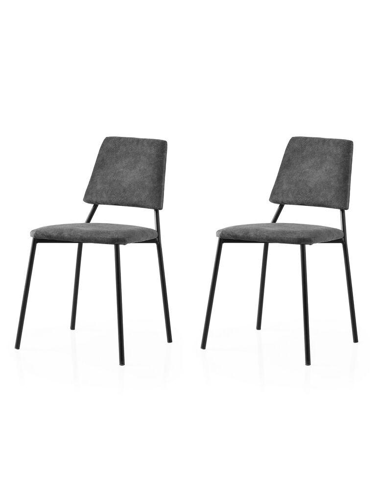 Hanah Home Set trpezarijskih stolica Lima 4554 V2, 2 dijela, Antracit