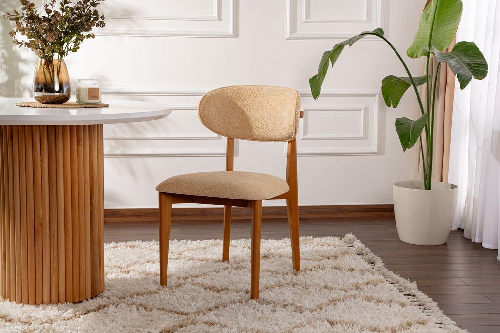 Hanah Home Lionte set trpezarijskih stolica, 2 komada, bež