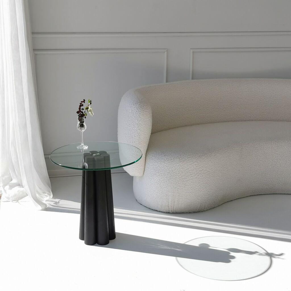 Hanah Home Club sto Thales, 50x50x50 cm, Prozirni