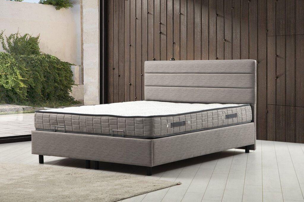 Hanah Home Motya Francuski krevet, 160x114x200 cm, Svijetlosiva