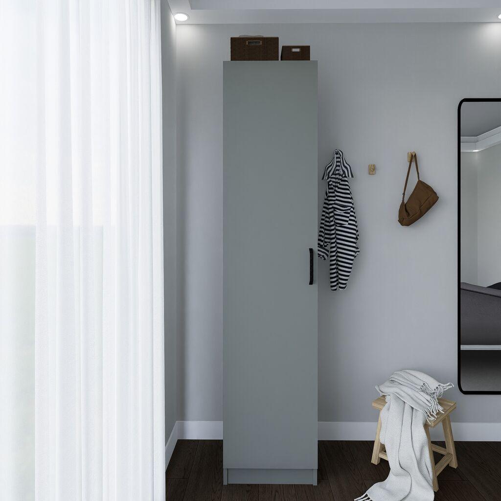 Hanah Home Ormar Yaman 1600-040, 40x182x47 cm, Siva